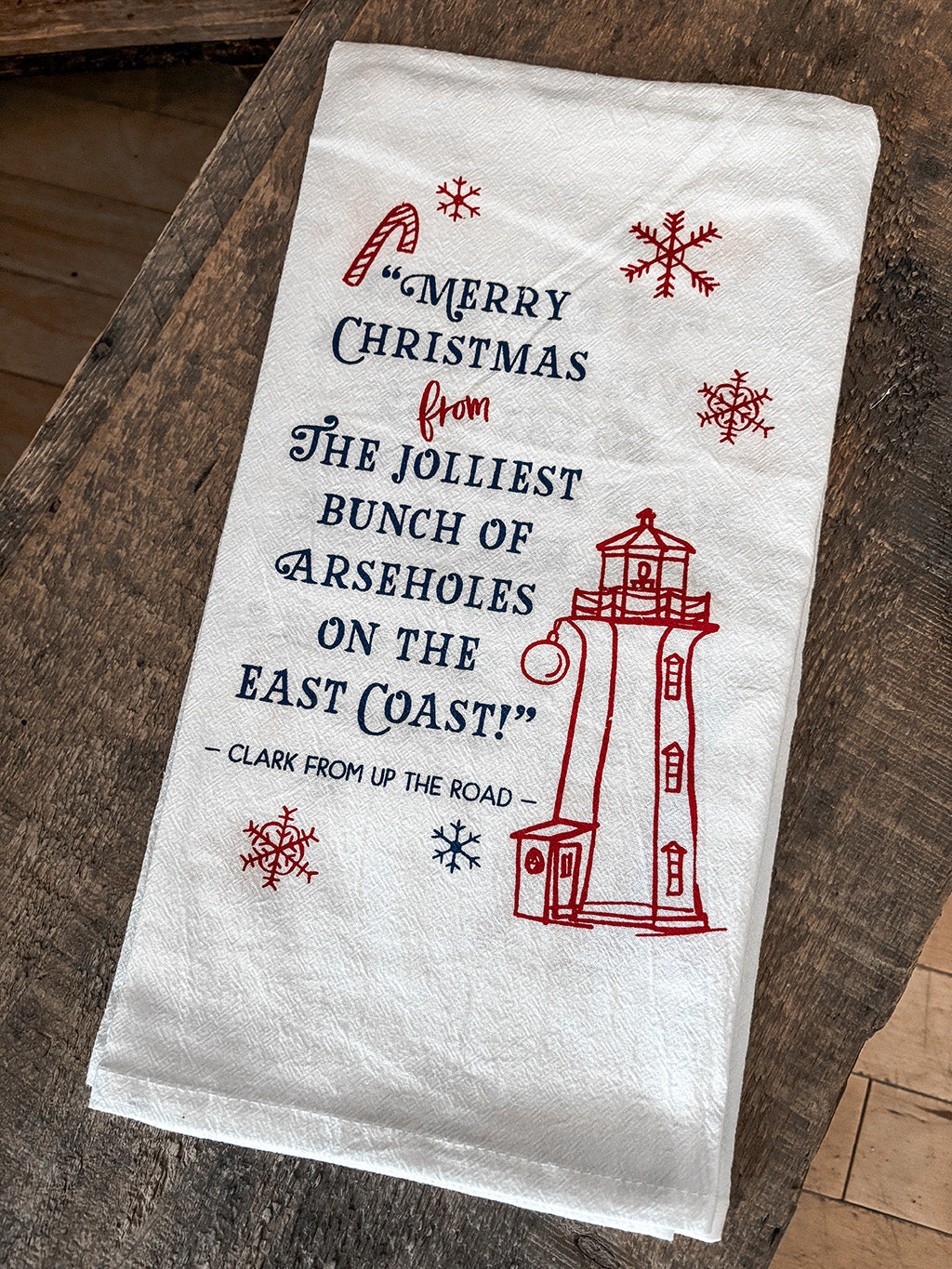 Jolliest Holiday Tea Towel