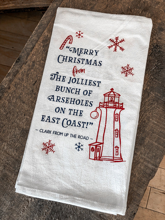 Jolliest Holiday Tea Towel