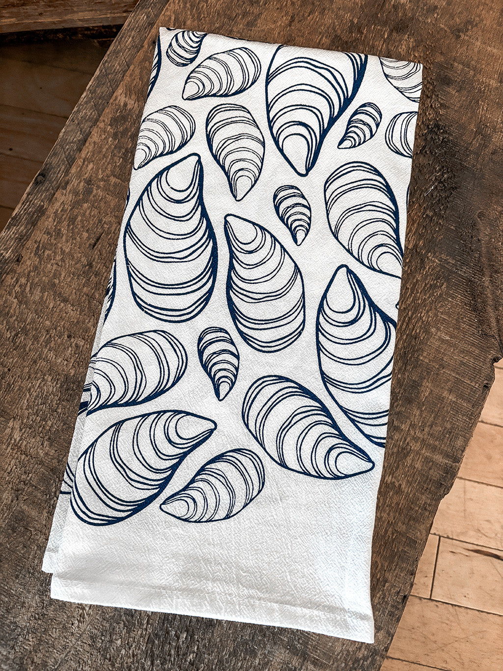 Mussel Shell Tea Towel
