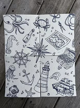 Collage Swedish Dishcloth (Random Assortment)