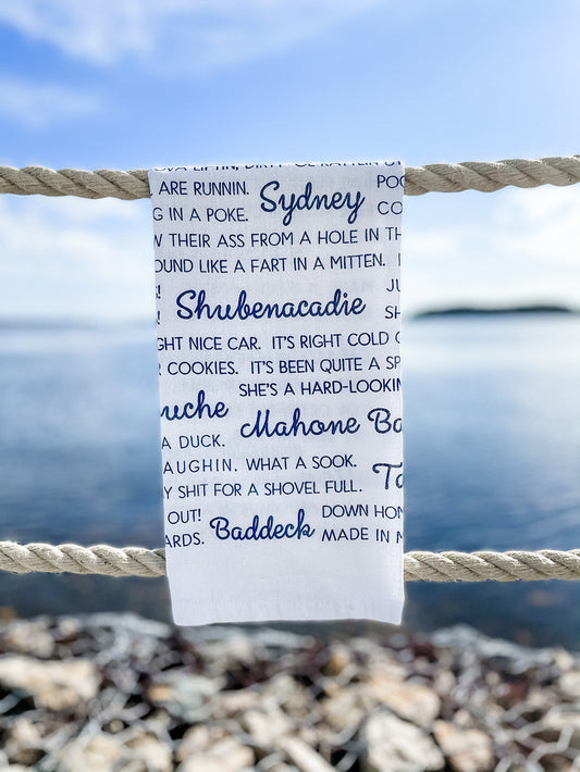 Maritime Slang Sayings Tea Towel