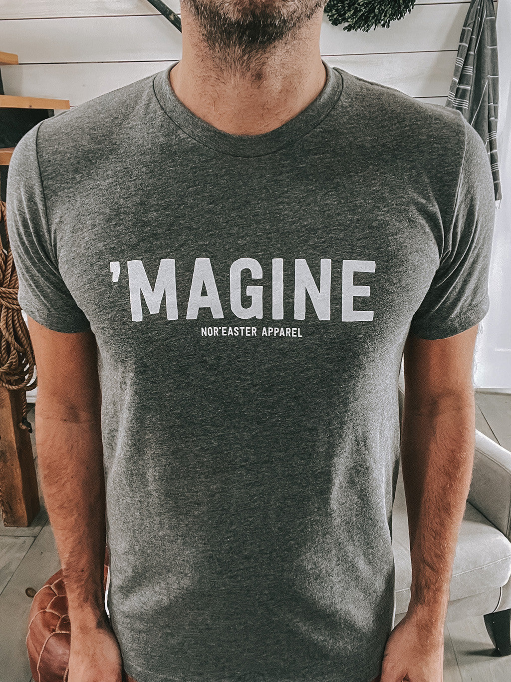 Grey 'Magine Boyfriend Tee