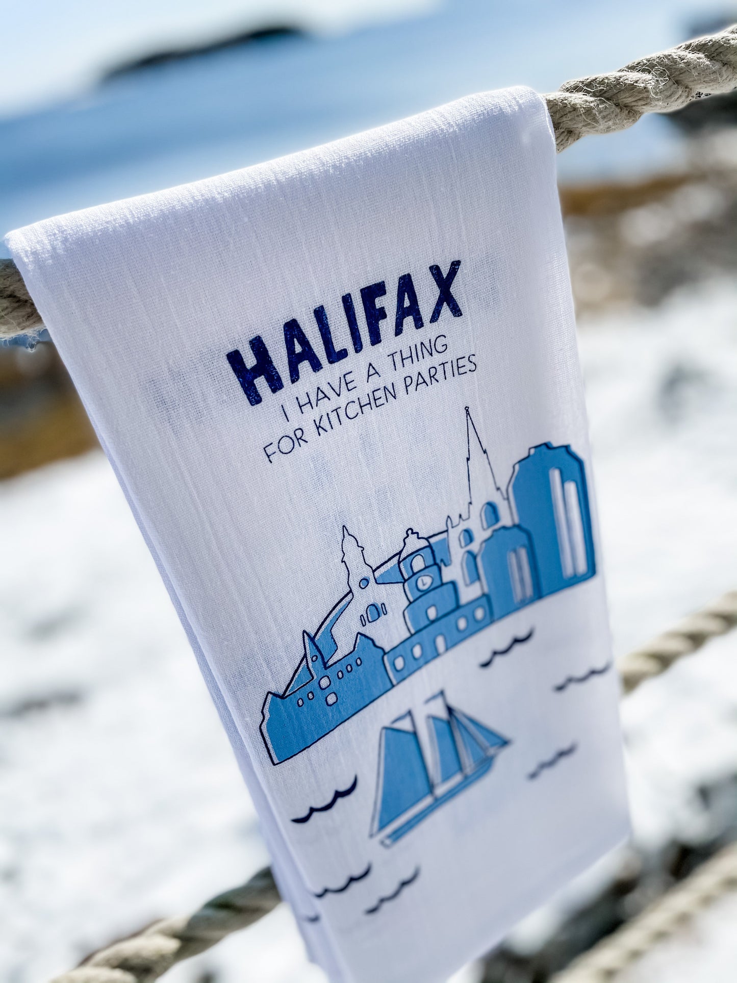 Halifax - Dartmouth Tea Towel
