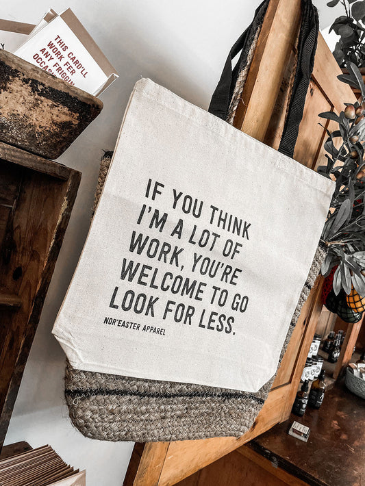 A Lot of Work Reusable Tote Bag