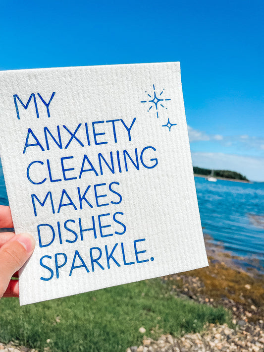 Anxiety Cleaning Swedish Dishcloth