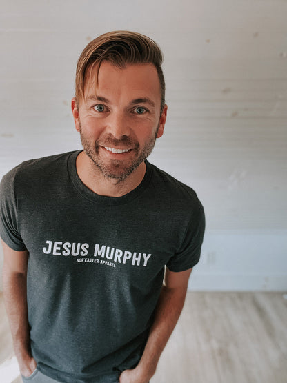 Dark Grey Jesus Murphy Crewneck T-shirt