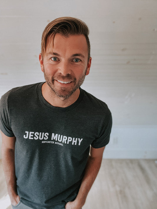 Dark Grey Jesus Murphy Crewneck T-shirt