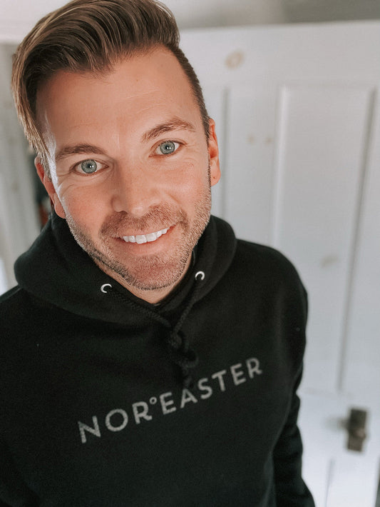 Black on Black Midweight Fleece Hoodie