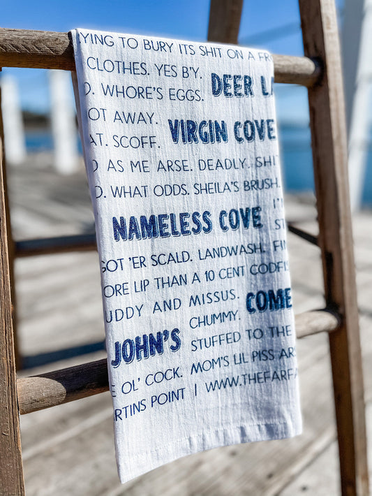 Newfoundland Slang Sayings Tea Towel