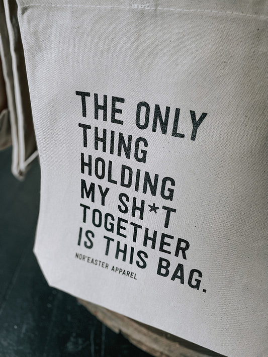 Holding It Together Reusable Tote Bag