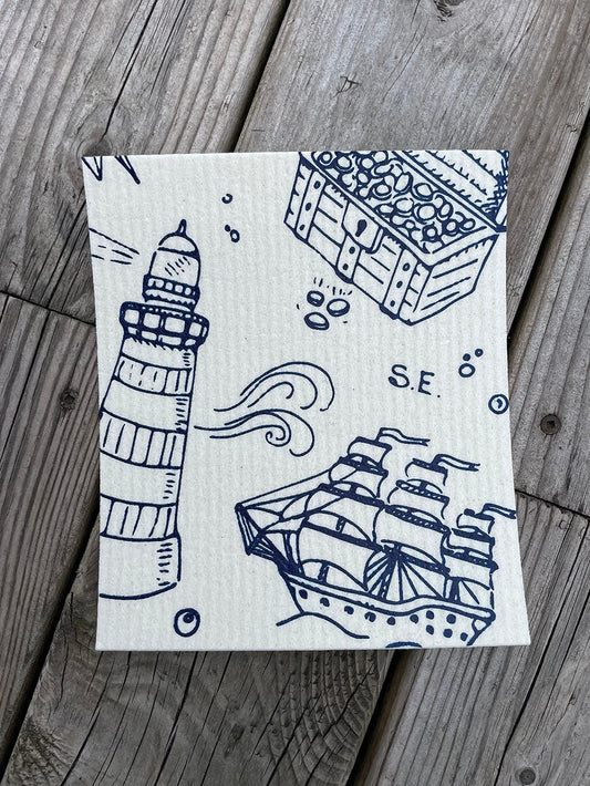 Collage Swedish Dishcloth (Random Assortment)